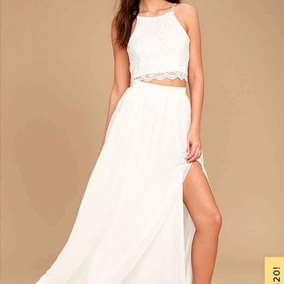 Two Piece Maxi Skirt & Crop Top - Picture 1 of 5